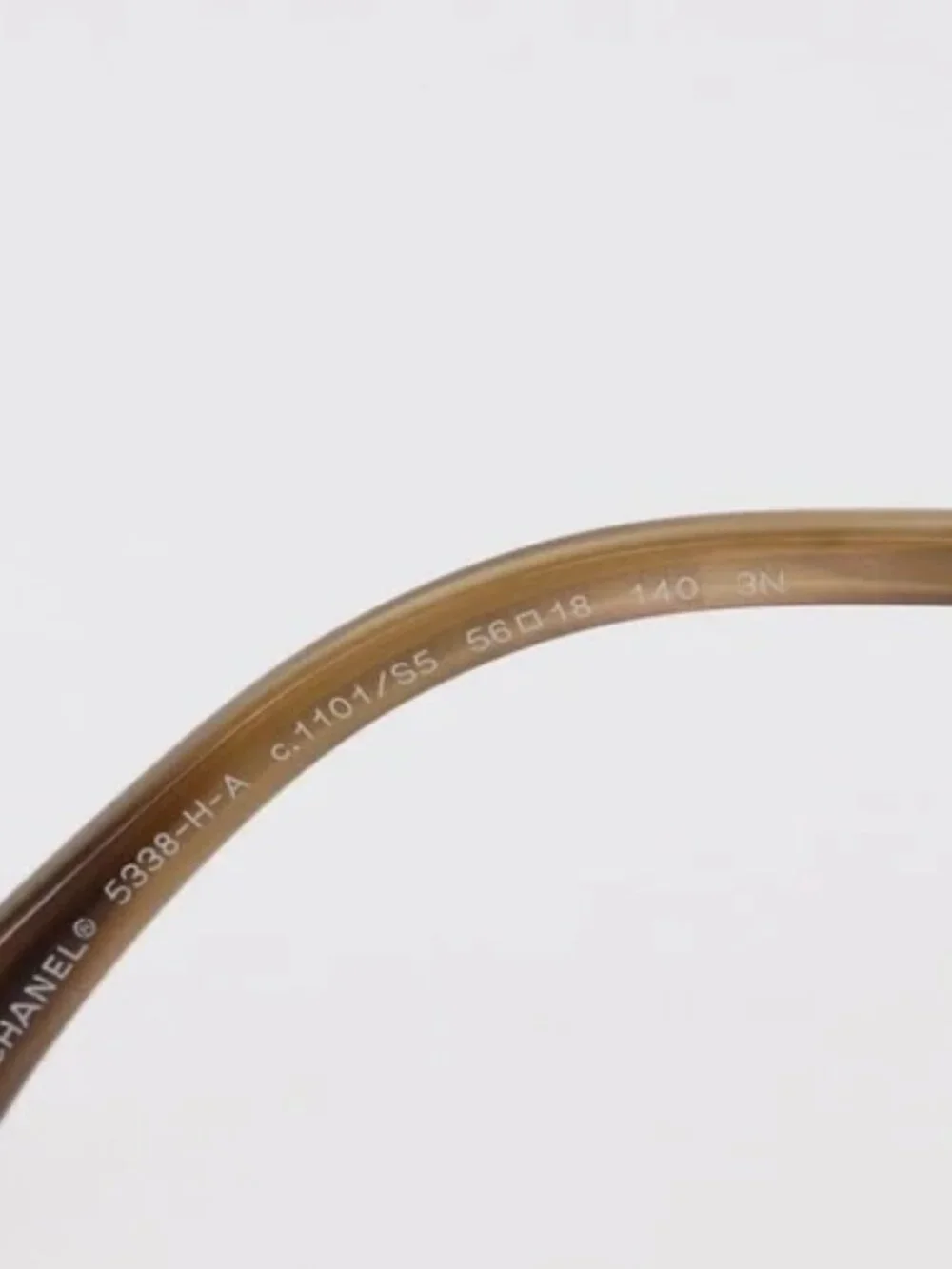 CHANEL Sunglasses plastic Brown CC Auth BA8711V